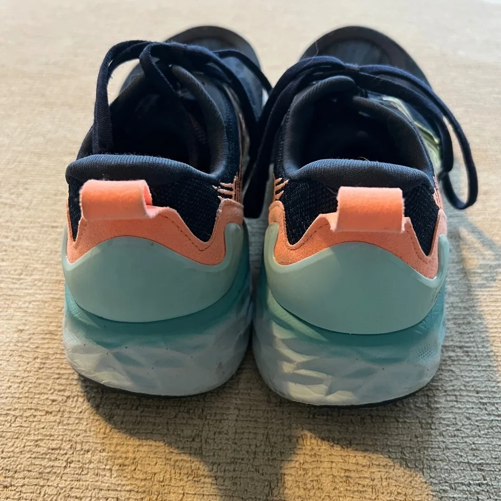 New Balance Fresh Foam Tempo Navy Peach Blue‎ Running Shoes WTMPONP Womens 10.5